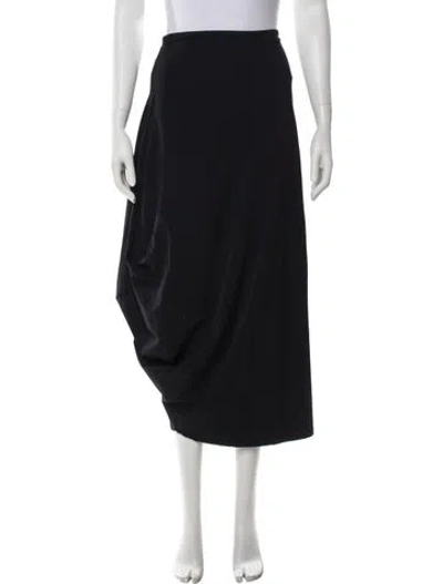 Pre-owned Marithé + François Girbaud Vintage Long Skirt In Black
