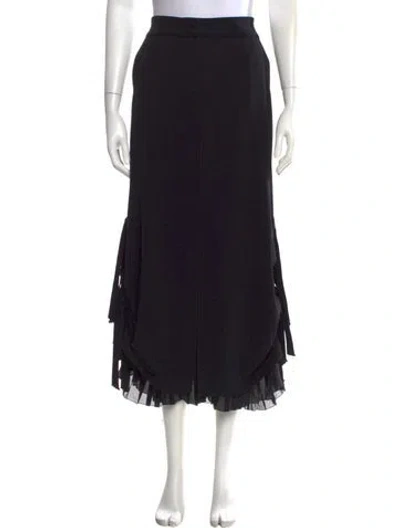 Pre-owned Marithé + François Girbaud Vintage Long Skirt In Black