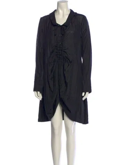 Pre-owned Marithé + François Girbaud Vintage Midi Length Dress In Black