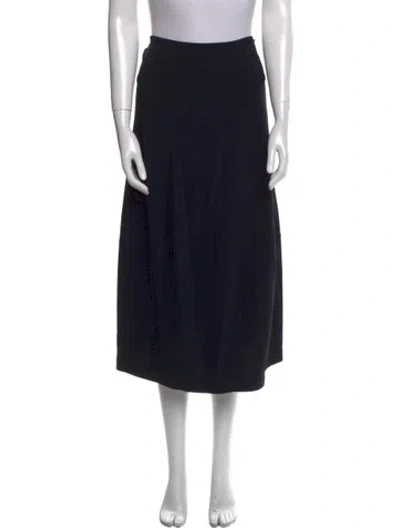 Pre-owned Marithé + François Girbaud Vintage Midi Length Skirt In Black