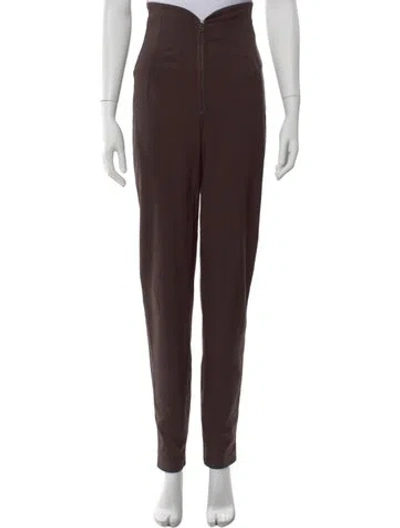 Pre-owned Marithé + François Girbaud Vintage Straight Leg Pants In Brown
