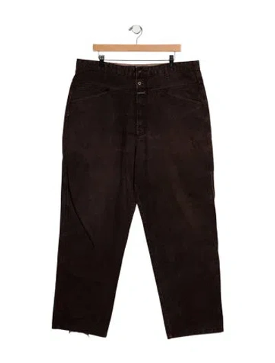 Pre-owned Marithé + François Girbaud Vintage Straight-leg Jeans In Brown