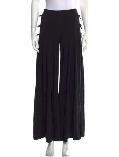 Pre-owned Marithé + François Girbaud Vintage Wide Leg Pants In Black