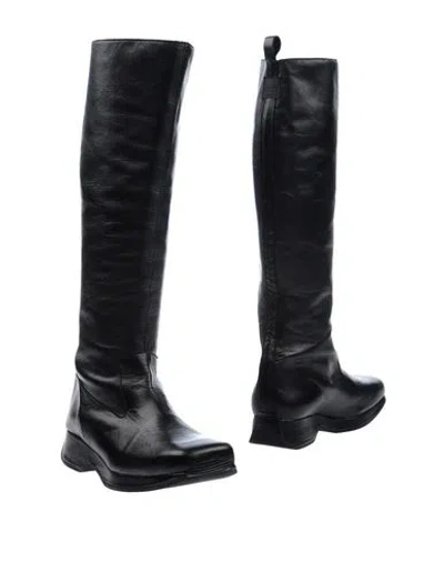 Marithé + François Girbaud Woman Boot Black Size 8 Soft Leather