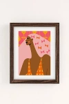 Maritza Lisa Bow Stacking Queen Art Print In Walnut Wood Frame At Urban Outfitters