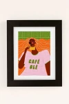 Maritza Lisa Café Olé Art Print In Black Matte Frame At Urban Outfitters In Multi