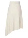 Mariuccia Milano Asymmetric High-waist Skirt In Neutral