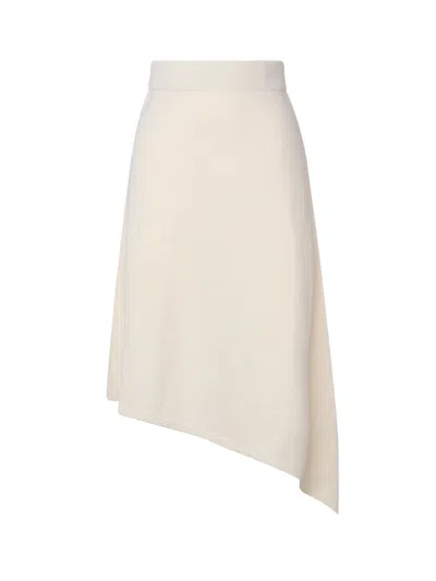 Mariuccia Milano Asymmetric Skirt In White
