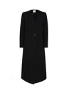 Mariuccia Milano Long Single-breasted Coat In Black