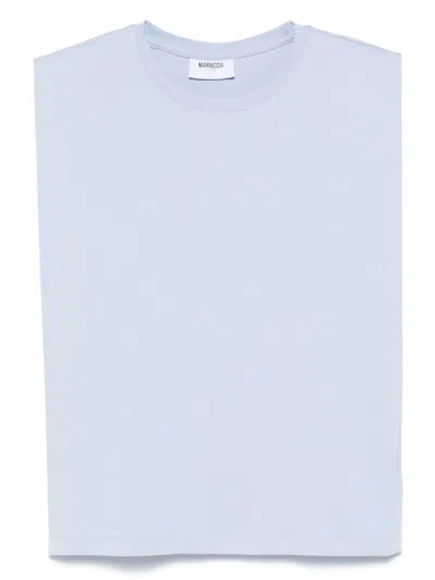 Mariuccia Milano Necklace-detail T-shirt In Blue