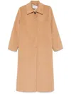 Mariuccia Milano Single-breasted Coat In Neutrals