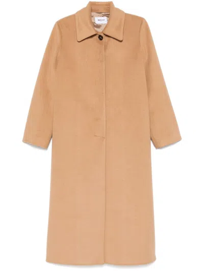 Mariuccia Milano Single-breasted Coat In Neutrals