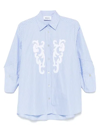 Mariuccia Milano Striped Shirt In Blau
