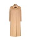 Mariuccia Milano Virgin Wool Blend Coat In Brown