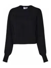 Mariuccia Ribbed Sweater In Black