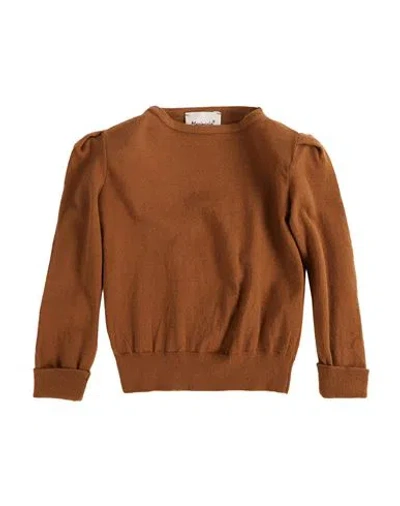 Mariuccia Babies'  Toddler Girl Sweater Brown Size 6 Viscose, Polyester, Polyamide
