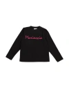 Mariuccia Babies'  Toddler Girl T-shirt Black Size 4 Cotton, Elastane