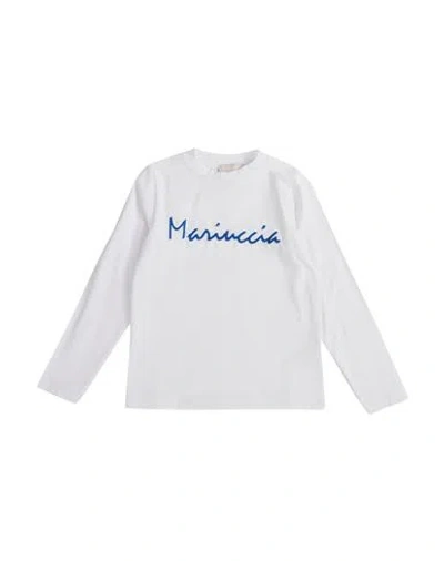 Mariuccia Babies'  Toddler Girl T-shirt White Size 4 Cotton, Elastane