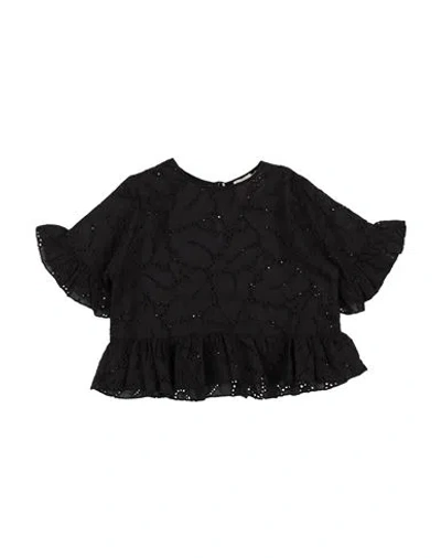 Mariuccia Kids'  Toddler Girl Top Black Size 6 Cotton