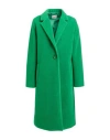 Mariuccia Woman Coat Green Size 8 Polyester