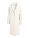 Mariuccia Woman Coat Ivory Size 8 Polyester