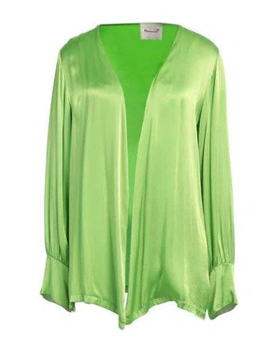 Mariuccia Woman Jacket Lime Green Size M Viscose