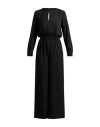 Mariuccia Woman Jumpsuit Black Size L Polyester, Elastane In Black