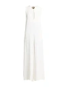 Mariuccia Woman Jumpsuit White Size M Polyester, Elastane In White