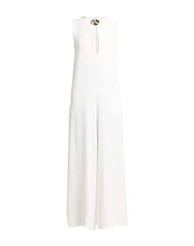 Mariuccia Woman Jumpsuit White Size M Polyester, Elastane