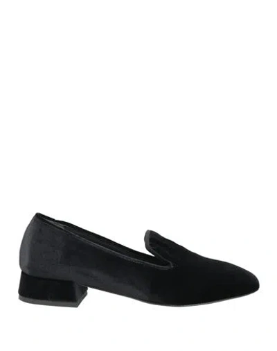 Mariuccia Woman Loafers Black Size 7 Textile Fibers