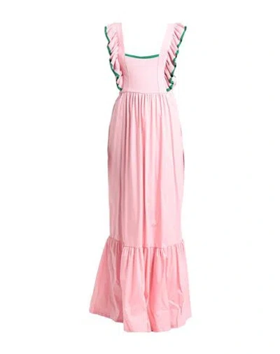 Mariuccia Woman Maxi Dress Pink Size M Cotton