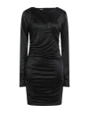 Mariuccia Woman Short Dress Black Size L Polyester In Black