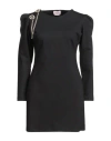 Mariuccia Woman Mini Dress Black Size S Viscose, Polyamide, Elastane In Black