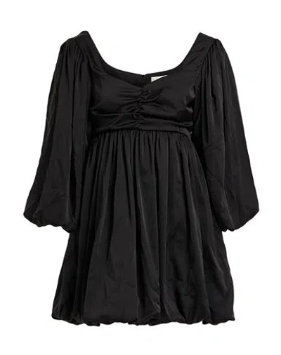 Mariuccia Woman Mini Dress Black Size Xs Polyester, Cotton, Elastane