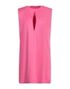 Mariuccia Woman Mini Dress Fuchsia Size M Cotton, Elastane In Pink