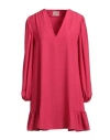 Mariuccia Woman Mini Dress Fuchsia Size M Polyester, Elastane In Pink