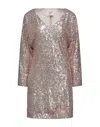 Mariuccia Short Dresses In Gold