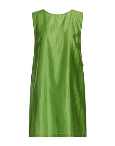 Mariuccia Woman Mini Dress Green Size L Lycra, Polyester