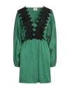 Mariuccia Woman Mini Dress Green Size L Viscose In Green