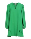 Mariuccia Woman Mini Dress Green Size S Polyester, Elastane In Green