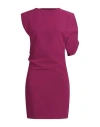 Mariuccia Woman Mini Dress Magenta Size M Polyester, Viscose, Elastane In Purple
