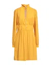 Mariuccia Short Dresses In Yellow