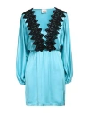 Mariuccia Woman Mini Dress Sky Blue Size Xs Viscose