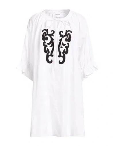 Mariuccia Woman Mini Dress White Size L Cotton
