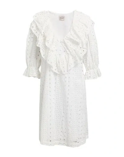 Mariuccia Woman Mini Dress White Size M Cotton