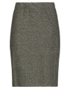 Mariuccia Woman Mini Skirt Gold Size S Polyester, Viscose, Elastane In Gold