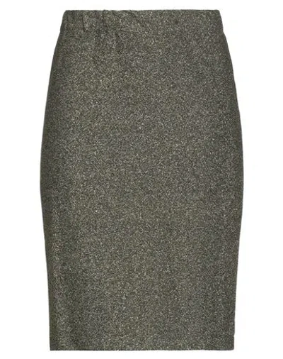 Mariuccia Woman Mini Skirt Gold Size S Polyester, Viscose, Elastane