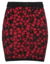 Mariuccia Woman Mini Skirt Red Size S Acrylic, Wool In Red