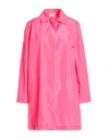 Mariuccia Woman Overcoat & Trench Coat Fuchsia Size S Polyester In Pink
