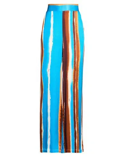 Mariuccia Woman Pants Azure Size M Viscose In Blue